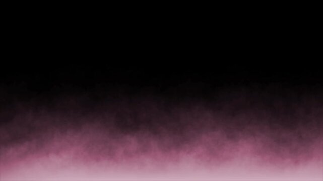 4K Animated Colored Smoke Effect on Black Background &ndash; Mystical Fog Loop. Abstract Video.