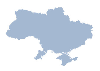Obraz premium Vector drawing. Map of Ukraine