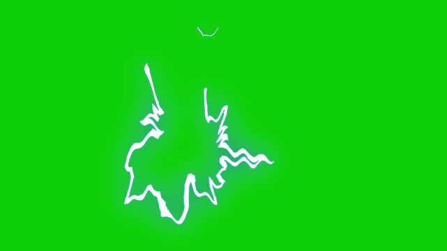 Electric Energy Lightning Strike Green Screen Special Effects