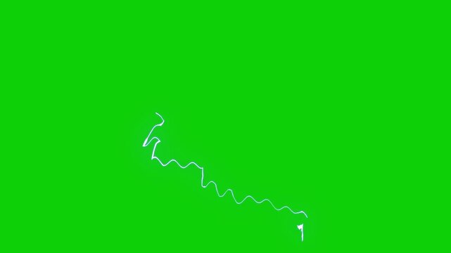 Dramatic Thunder Lightning Animation Green Screen VFX Background