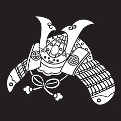 家紋　兜紋のベクターデータ