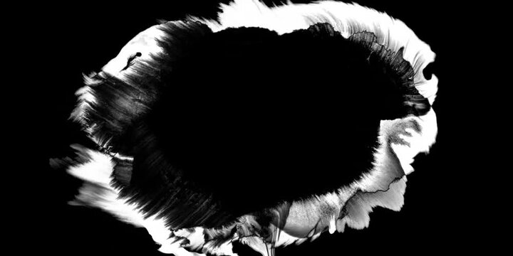 ink transition splatter blot spreading left to right turbulent moving abstract painting animation background new cool nice motion dynamic beautiful 3d rendering 4k footage