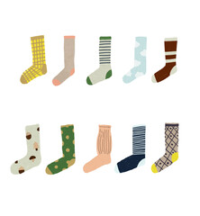 手書き風のカラフルな靴下セット