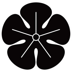 家紋です。瓜の花といいます。