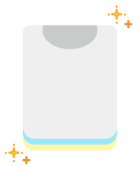 Illustration of folded laundry