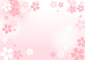 Cherry blossom background material