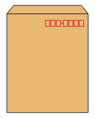 Brown envelope  illustration