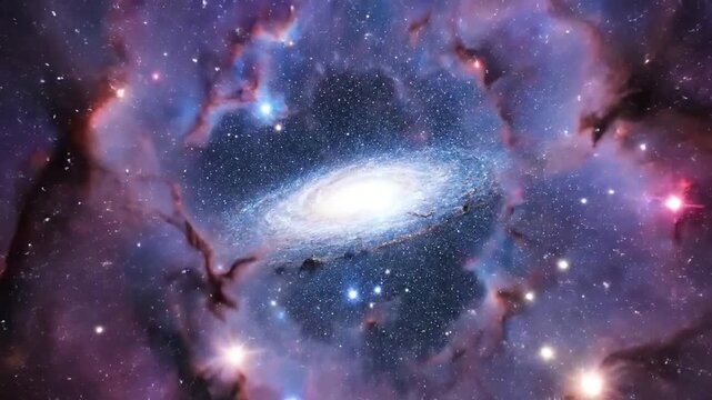 Milky Way galaxy shining over dark mountains at night