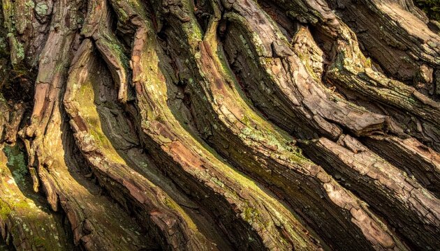 Close-up of a Tree Trunk Surface.