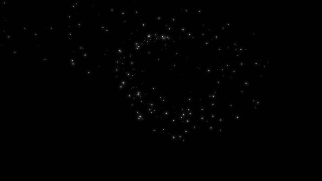 magical luxury white glitter sparkles line trail, magic sparkles glitter line stars, magic dust, pixie dust path animation used for cartoon video, glitter stars particles background overlay. 4K