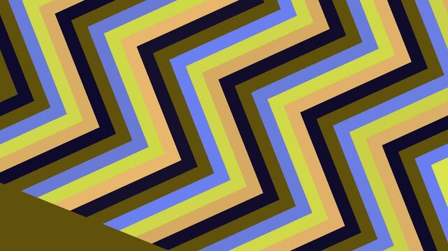 Bold Yellow and Blue Zigzag Geometric Abstract Background with Sharp Angular Pattern Design