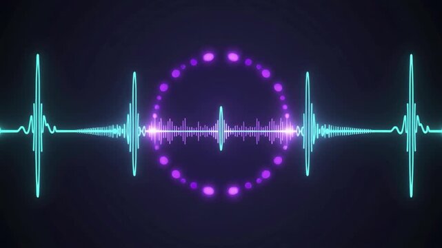 AI Voice Signature Wave for Speech Recognition Branding