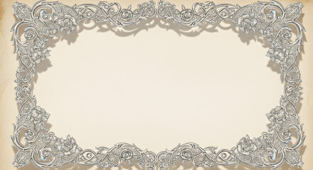 Ornamental frames and edges for graphic design projects