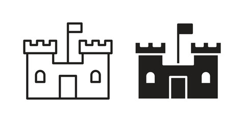 Castle icon collection. Vector design pack © Hestia