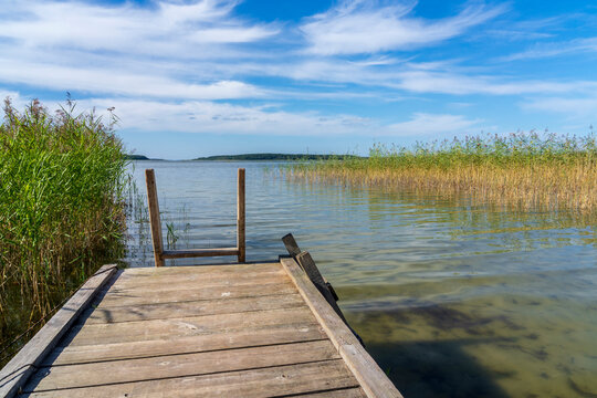 Lake Seksty. Landscape of Masuria in Poland, Karwik village in the Pisz area.