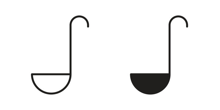 Ladle icon collection. Vector design pack
