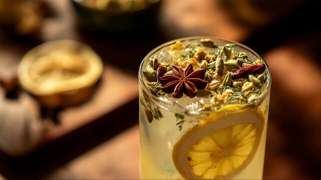 Premium citrus cocktail for beverage branding and menu photography
