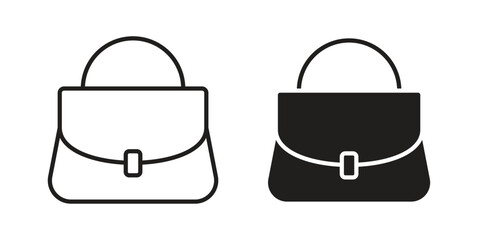 Fototapeta premium Woman purse icon collection. Vector design pack