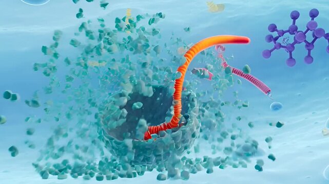 Medical Science Breakthrough: DNA Helix Unraveling, Molecular Structures, Disease Research