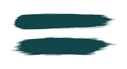 Obraz premium Hand-Drawn Dark Teal Paint Strokes Grunge Texture Vector Design Elements