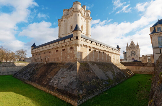 Castle of Vincennes in Vincennes, Paris. France. French royal castle from the Castle of Vincennes in Vincennes, Paris. France. French royal castle from the XIV and XVII centuries