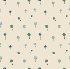 palm tree print design. tropical print fabric design. summer graphic design. coconut tree pattern. t-shirt print design. © sumonsharif