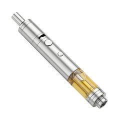 A vaporizer pen for cannabis, modern sleek design isolated on white or transparent background
