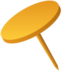 シンプルな画鋲のイラスト2（グラデーション）