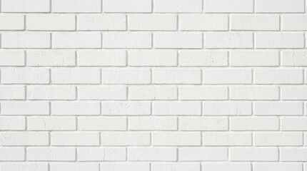 Fototapeta premium Clean and minimal white brick wall texture background for modern interior design and architectural mockups.