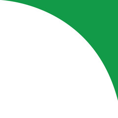 Abstract background with a curved green shape on white space © exclusive design