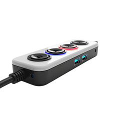 Power strip with USB ports and electrical sockets