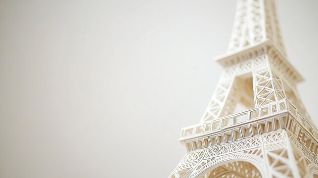 Paper Eiffel Tower Model