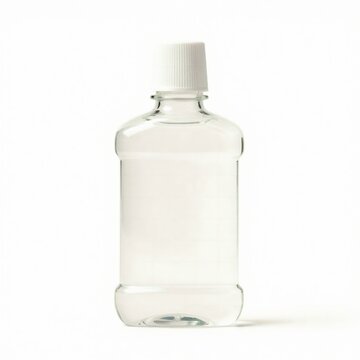 A small, clear, squarish plastic container featuring a wide mouth and white flip-top lid is presented for branding purposes.