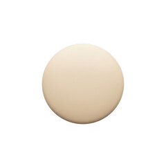 Beige circle icon or button design element isolated on transparent background