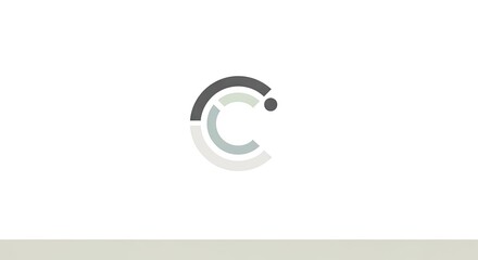 Fototapeta premium Abstract circular design elements on a white background for various applications