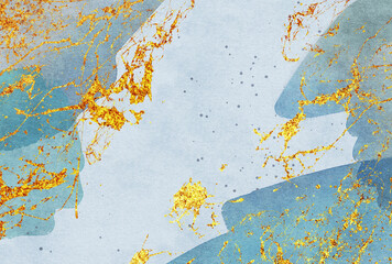 背景素材_水彩テクスチャ_紺