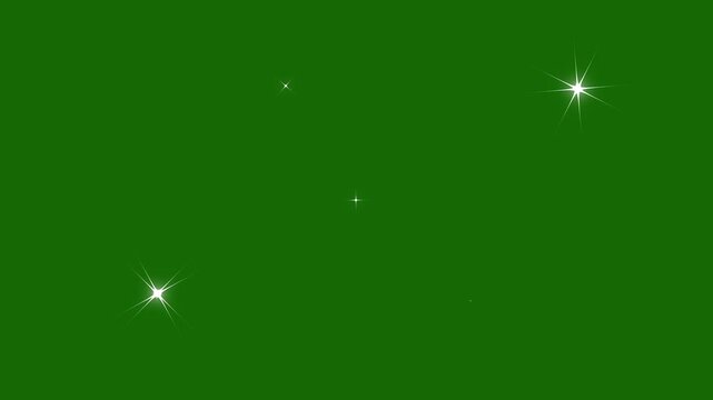 twinkle Stars blast animated, shiny glowing star animation, Glitter sparkle animated, flat vector doodles, shiny glowing stars animation, blinking bokeh light effect black scree background. 4k video