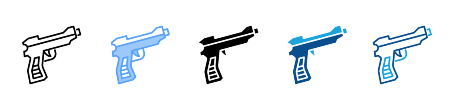 Airsoft Gun icon multiple style and collection