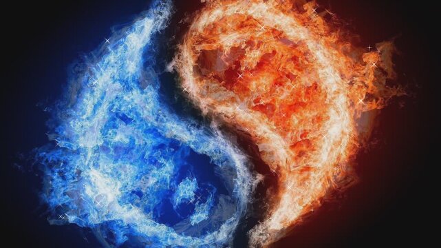 blue fire in the dark