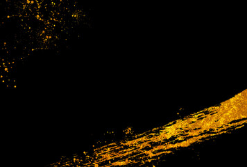 背景素材_ラメグリッター_筆_黒背景