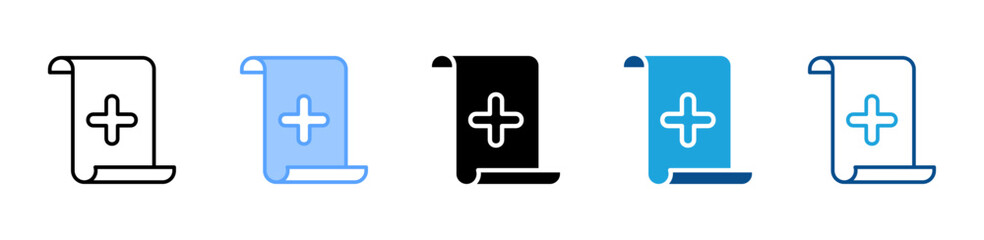 Obraz premium Add icon multiple style and collection