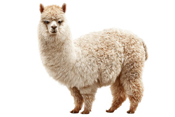 Fototapeta premium Alpaca Llama Isolated Transparent Background