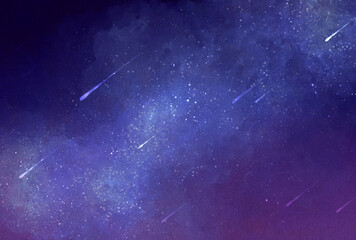 背景素材_夜空_紫