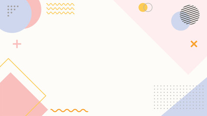 Pastel memphis blog banner background. Beautiful colorful abstract backgrounds. Abstract memphis background.