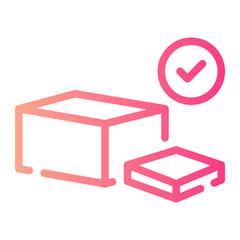 Butter gradient icon