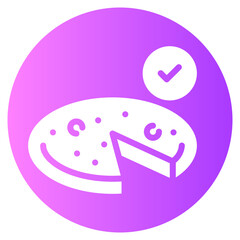 Obraz premium omelette gradient icon