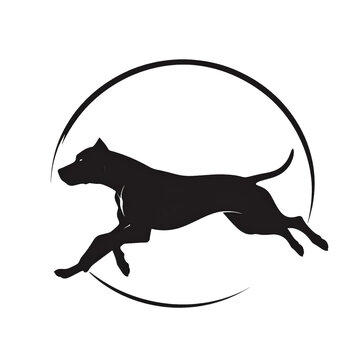 silhouette of a dog