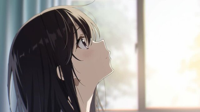アニメ調の日本人美少女の様々なシーン_表情