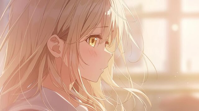 アニメ調の日本人美少女の様々なシーン_表情