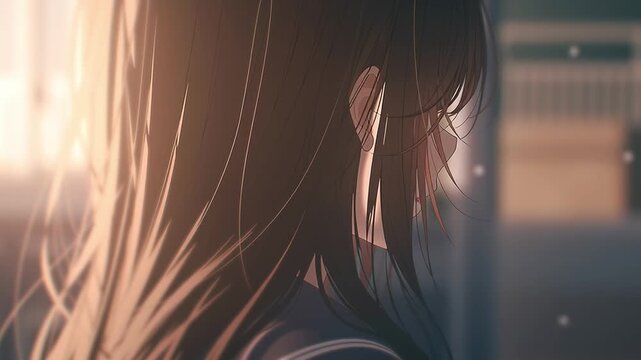 アニメ調の日本人美少女の様々なシーン_表情